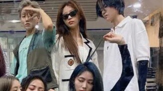the9 members pay tribute to the Douyin meme relay