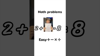 Math Problems Easy😂 #shorts #funny #funnyvideo #viral #trending #misterman #fyp