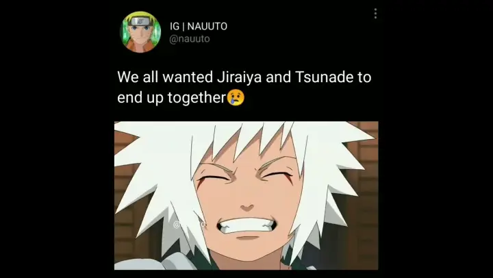 We all wanted jiraya and tsunade to end up together❤😢