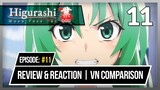 Higurashi Gou: Episode 11 | Review, Reaction & VN Comparison - Protesting for Satoko