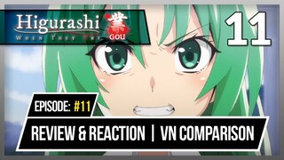 Higurashi Gou: Episode 11 | Review, Reaction & VN Comparison - Protesting for Satoko