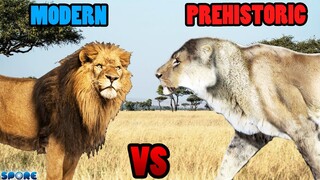 African Lion vs Cave Lion | SPORE