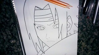 drawing sasuke