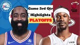 Philadelphia 76ers vs Miami Heat Game 2 Full Highlights 3rd QTR | May 4 | 2022 NBA Season