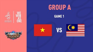 VIETNAM VS MALAYSIA GAME 1 VÒNG BẢNG SEA GAME 30 | MOBILE LEGENDS BANG BANG