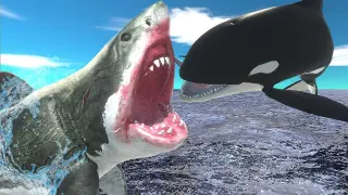 A day in the life of an orca (killer whale) - Animal Revolt Battle Simulator