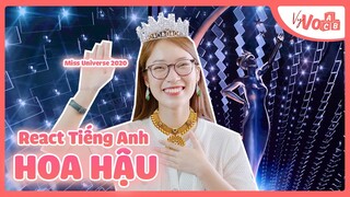 React to Tiếng Anh Hoa Hậu Hoàn Vũ Thế Giới 2020 | Miss Universe Answers Reaction - VyVocab Ep.78