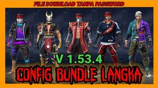 TERBARU!!CONFIG VIP BUNDLE LANGKA+EMOTE V 1.53.4 TERKEREN | FREE FIRE INDONESIA