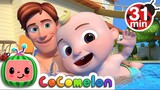 Swimming Song  Sing Along  Cocomelon  Nursery Rhymes  Moonbug Liter