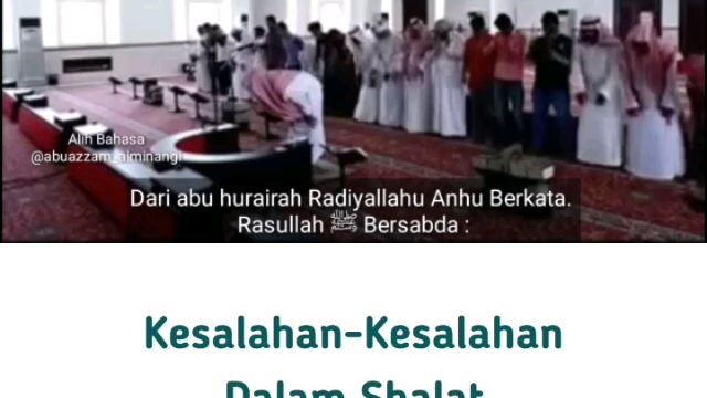 kesalahan dalam sholat