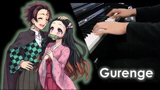 Demon Slayer / Kimetsu no Yaiba Opening - Gurenge [LiSA] - Piano Cover (Fonzi M Arr.)