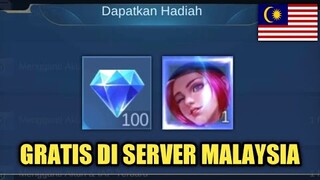 DI JAMIN DAPET SKIN EPIK GRATIS ! 100 DIAMOND GRATIS DI SERVER MALAYSIA !! MOONTON TERLALU BAIK