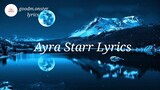 Ayra Starr - rush lyric video