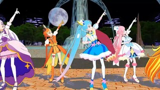 【MMDプリキュア】ひろがるスカイプリキュアでハッピーシンセサイザ