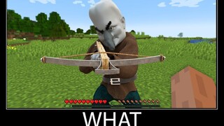 Minecraft รออะไร meme part 134 minecraft สมจริง Pillager