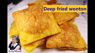 เกี๊ยวทอด บอลลูน (Deep fried wonton) l Sunny Thai Food