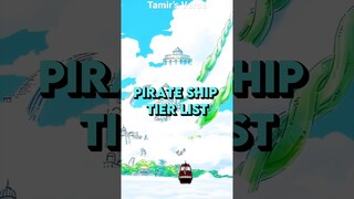 Pirate Ship Tier List #anime #onepiece #shorts