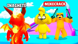 Me encontré con MIKECRACK en Stumble Guys 😱 ** skin oficial **