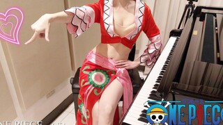 ONE PIECE 海賊女帝コスプレ 7曲 メドレー ピアノ ～チャンネル登録50万人ありがとうございます！～