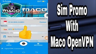 Sim Promo With Maco OpenVPN || Working 100%