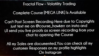 Fractal Flow Course Volatility Trading download