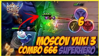 HYPER YUKI 3 + MOSCOV SUPERHERO ! 6 SUPERHERO 6 ARCHER 6 ABYSS ! COMBO 666 MAGIC CHESS