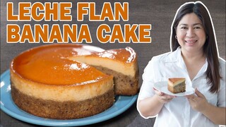 LECHE FLAN BANANA CAKE | Jenny's Kitchen