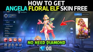 HOW TO GET ANGELA FLORAL ELF COLLECTOR SKIN FOR FREE || MOBILE  LEGENDS