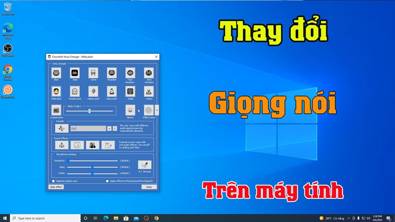 Phần Mềm Thay Đổi Giọng Nói Trên Máy Tính Pc, Laptop | Phần Mềm Chỉnh Giọng  Nam Nữ - Bilibili