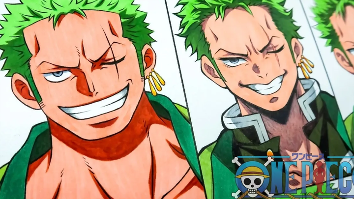 วาด Roronoa Zoro ในรูปแบบอนิเมะต่างๆ One Piece | Anime Drawing