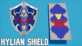 How to make the HYLIAN SHIELD in Minecraft! (Zelda Shield)