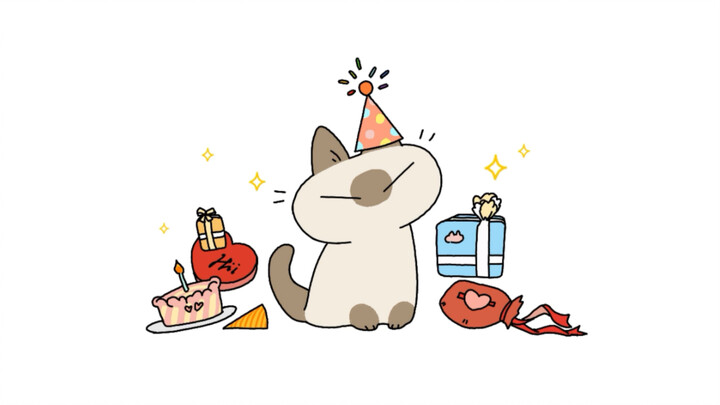 【Favorite things】Happy birthday to bean puree! ——Celebration animation composed of cute daily life~