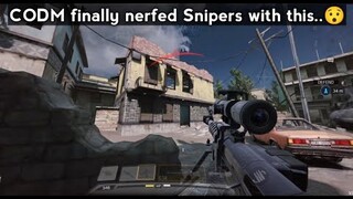 CODM has finally nerfed all the Snipers..😮