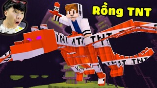 Trời Ạ !! Con Rồng TNT Nó Biết Nổ... Vinh Sợ Chạy Mất Dép | MỌI THỨ TRỞ THÀNH TNT TRONG MINECRAFT