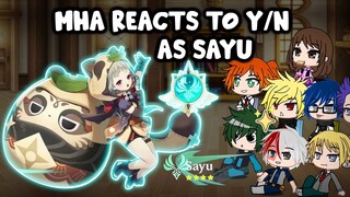 MHA/BNHA Reacts to y/n as Sayu (Genshin Impact) || Gacha Club || Part 25
