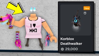Playing Murder Mystery 2 WITH THE NEW KORBLOX!