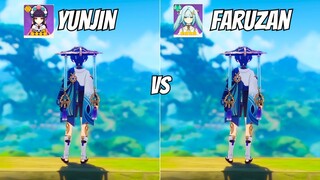 Yunjin Vs Faruzan ! Best Support for Wanderer? {Genshin Impact}