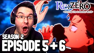 Re:ZERO Season 2 Episode 5 & 6 REACTION | Anime Reaction