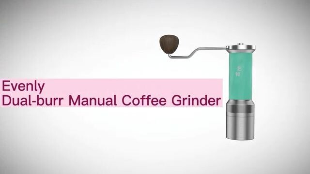 Evenly Coffee Grinder Double burr manual coffee grinder portable efficient mini hand coffee mill