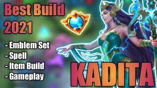 KADITA BEST BUILD 2021 | TOP 1 GLOBAL KADITA BUILD | KADITA - MOBILE LEGENDS