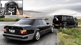 Mercedes-Benz W124 500E & G65 AMG | Forza Horizon 5 | Steering Wheel Gameplay