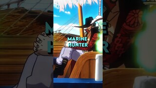 How Mihawk Earned The Title MARINE HUNTER #anime #onepiece #luffy #shorts