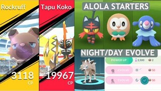 New catching Alola Starter Pokemon, Tapu Koko Raid, Rockruff evolution and more