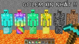 Mình Mở Cuộc Thi So Sánh | CÁC LOẠI GOLEM NGUYÊN TỐ ĐÂU AI DÀNH CHIẾN THẮNG | Trong Minecraft Pe..!!