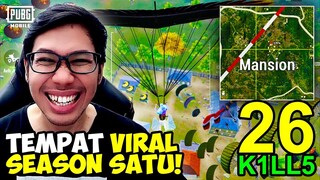 INI DIA MANSION! TEMPAT FAVORIT SEASON SATU INI KEMBALI RAME! TEMBUS 26 KILLS! - PUBG MOBILE