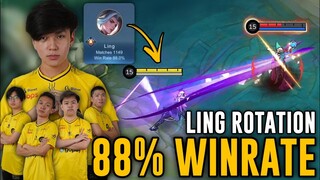 5 MAN ONIC ESPORTS | 88% WINRATE LING ROTATION