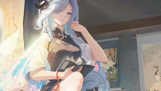 [Genshin Impact] Skin mới của Shenhe! Váy siêu đẹp theo phong cách fantasy - "Mây bay lên, sếu bay v