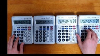 Playing Mr. Super with 4 Calculators Getting Older