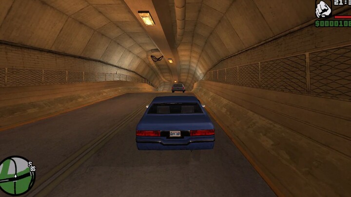 原来圣安地列斯的乡下有这么现代化的隧道