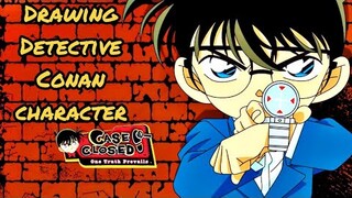 Drawing Detective Conan character from the word Conan#detectiveconan #bryankjam #shorts